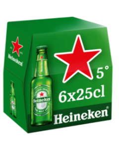 HEINEKEN ORIGINAL 25CL*6